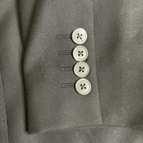 Samuelsohn Black Wool Sport Coat 42R Alton Super 110s Made in Canada Dry Cleaned - Picture 8 of 13